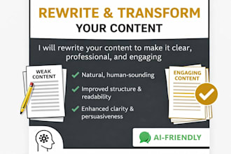 humanise and improve your ai generated text