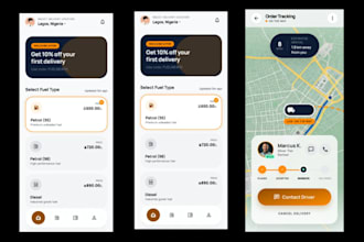 create fuel delivery app with real time tracking