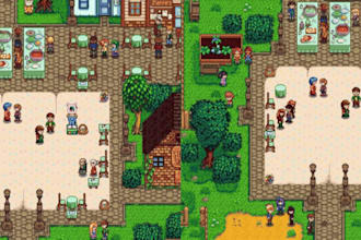 top down rpg 2d game art pixel bakground tileset video game asset tile map