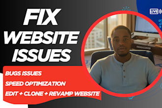 fix wordpress bugs and optimize website speed for core web vitals