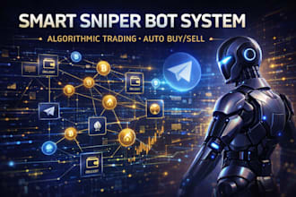 develop custom solana or python crypto trading bot, including sniper and unibot