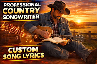 produce a professional nashville country song and male country singer