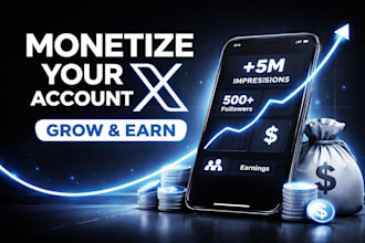 do x promotion, organic x growth, twitter monetization