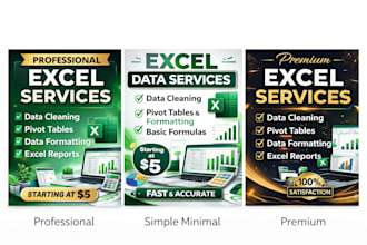 do excel data cleaning, data formatting and pivot tables professionally
