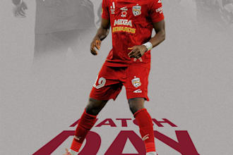 design professional football graphics