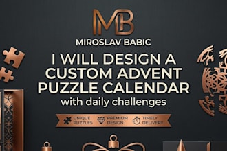 design a mystery themed advent calendar with clues and riddles