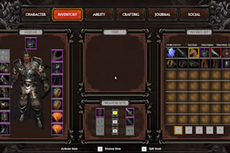 create ue5 rpg systems inventory combat quest leveling save dialogue crafting