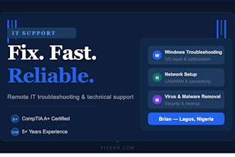 provide IT support, troubleshooting and documentation services