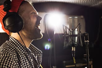 be your male rapper vocals, male hip pop ghostwriter rap, kpop singer, pop track