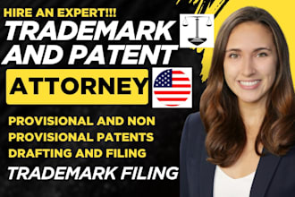 draft, review and file your provisional and non provisional patent applications
