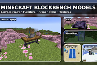 create minecraft bedrock blockbench 3d models with textures