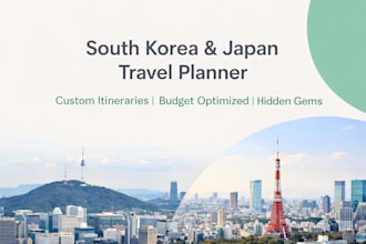plan your korea or japan trip
