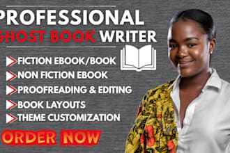 be professional fiction ghost book writer, non fiction writer ebook proofreading