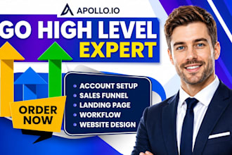 be gohighlevel expert for ghl workflow automation, sales funnel, email campaign