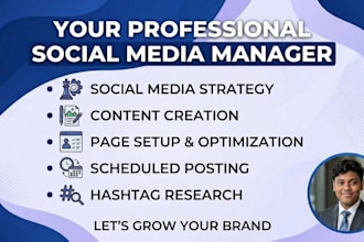 be your social media manager, facebook and ig post creator