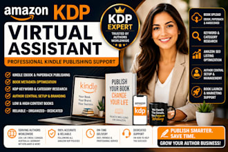 do amazon KDP virtual author assistant for kindle book publishing support