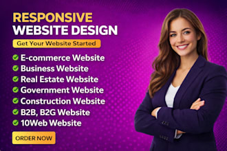 develop government contract website business real estate b2b b2g website design