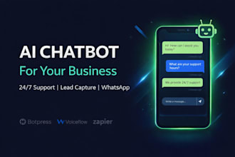 build ai chatbot agent botpress voiceflow zapier website whatsapp automation
