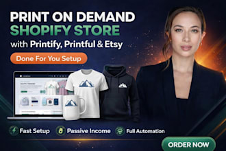 build automated shopify pod store with winning products