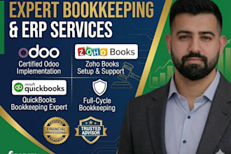 do expert bookkeeping on zohoo , odoo for your business
