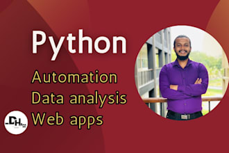 python automation, data analysis, and web apps