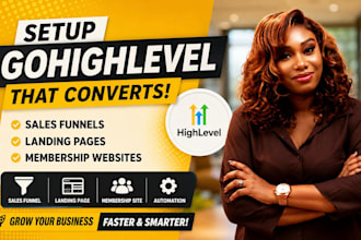 do gohighlevel CRM automation, go high level funnel, and ghl landing page