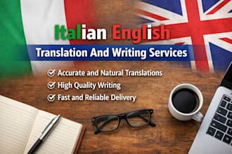 italian english translation and writing services