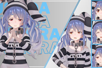 model 3d anime characters, game and animation ready