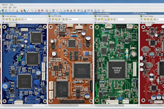 design pcb using altium, kicad, easyeda, eagle and fritzing professionally