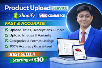 upload products to shopify woocommerce or ecommerce store