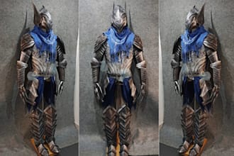 create costume cosplay armor eva foam knight prop wearable hallow mask model