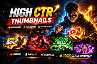 create a cinematic ai youtube thumbnail that gets clicks