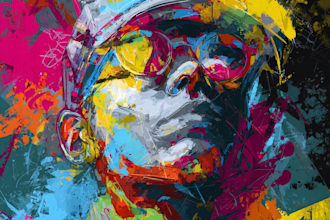 create custom graffiti illustration in street art style
