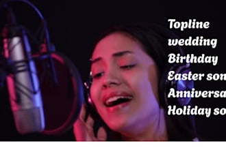 sing top notch topline, custom songs, anniversary, birthday, easter song