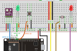 do pcb design, schematic and esp32 project using fritzing, tinkercad and easyeda
