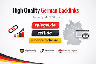 build high quality german SEO backlinks on authority de websites