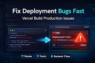 fix vercel deployment build and production errors in nextjs