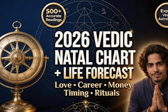 do your 2026 vedic astrology forecast and natal chart reading