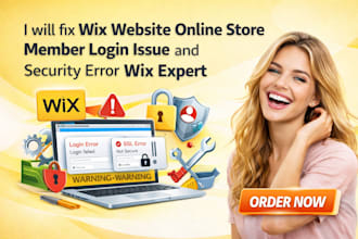 fix wix website online store member login issue and security error wix expert