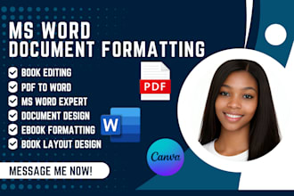 microsoft word document formatting manuscript editing design document formatting