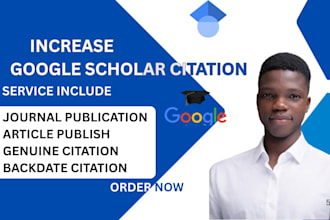 increase your google scholar citation using researchgate, peer reviewed journal