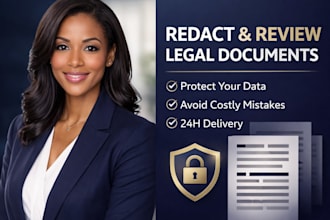 redact and review legal documents for compliance privacy and protection