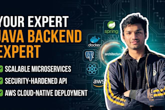 develop secure java spring boot microservices with AWS deployment