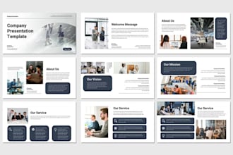 design corporate training presentation slides or modules for companies and teams