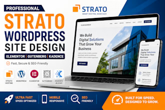 strato wordpress website redesign elementor gutenberg kadence website