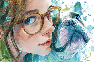 paint a watercolor painting for you