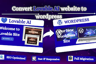convert lovable ai website to wordpress or migrate lovable to wordpress