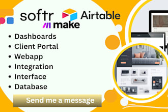 airtable softr expert custom databases automation softr web apps client portal