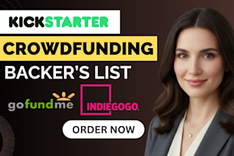 generate verified crowdfunding backers list for gofundme marketing kickstarter