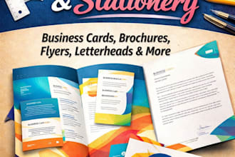 do professional business card, letterhead, stationary design